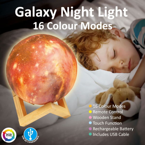 Επαναφορτιζόμενο Διακοσμητικό Φωτιστικό Led RGB Με Τηλεχειριστήριο Octopus 3d Galaxy