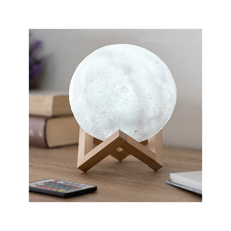 Επαναφορτιζόμενο Διακοσμητικό Φωτιστικό LED RGB Με Τηλεχειριστήριο Octopus 3d Moon