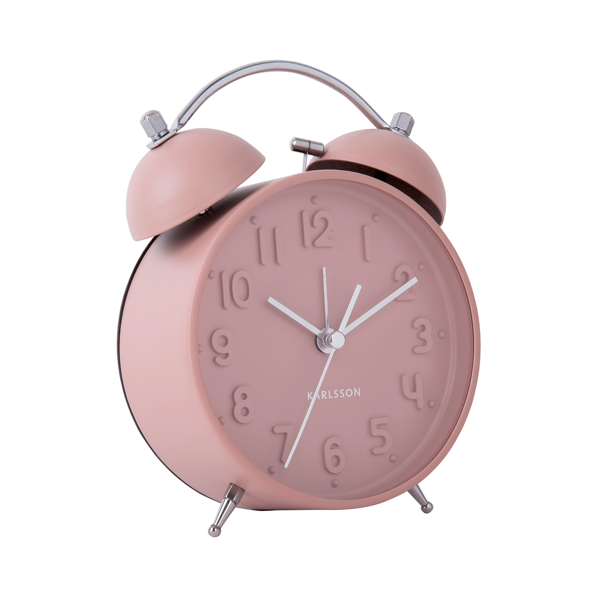 Ρολόι Επιτραπέζιο (14×5.5) – Ξυπνητήρι Karlsson Iconic Faded Pink 261009