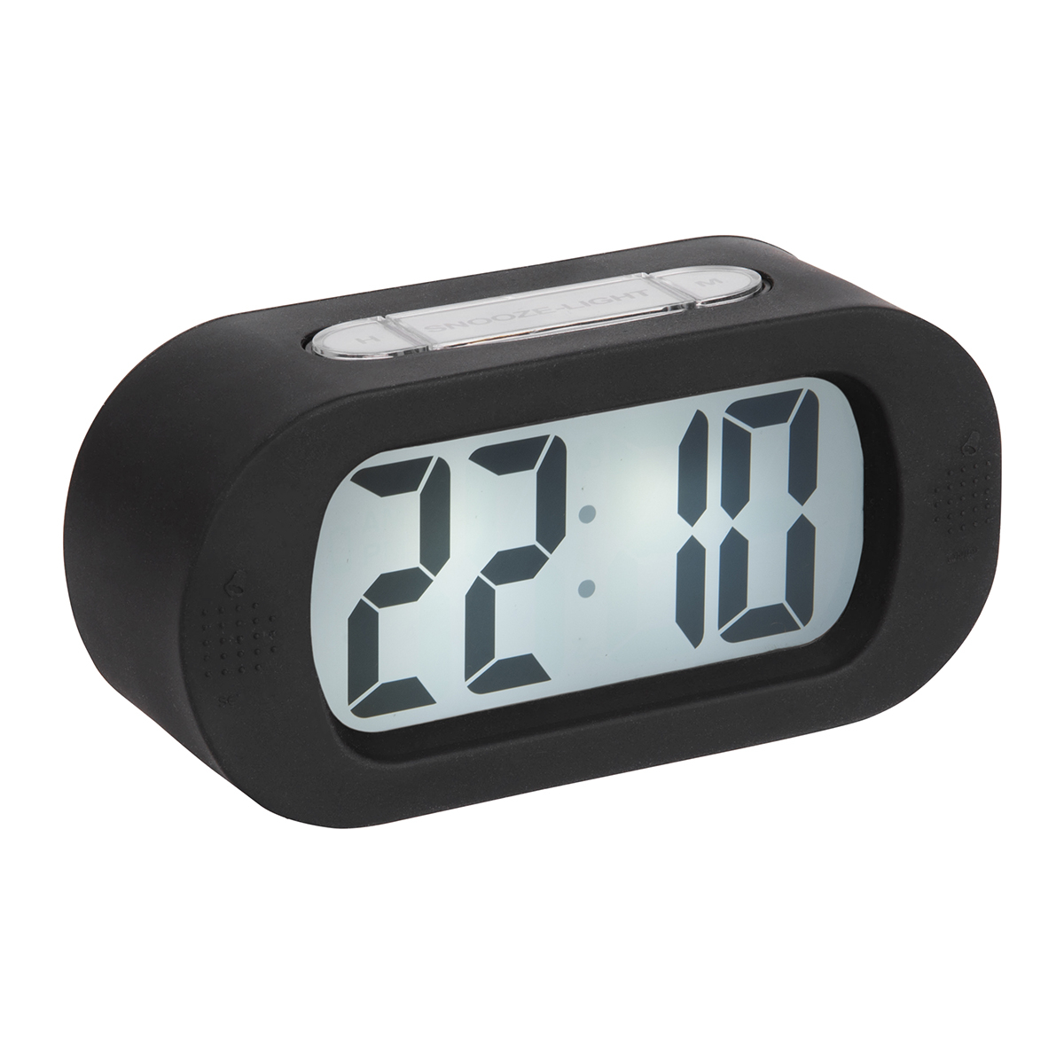 Ρολόι Επιτραπέζιο (14×7) – Ξυπνητήρι Karlsson Gummy Black 261011