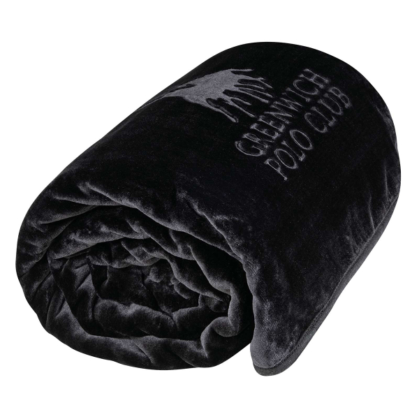 Κουβέρτα Βελουτέ Υπέρδιπλη (220x240) Greenwich Polo Club Essential 3440 Black
