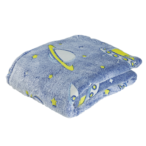 Φωσφοριζέ Κουβέρτα Fleece Αγκαλιάς (80x110) Das Home Blanket Line 4863
