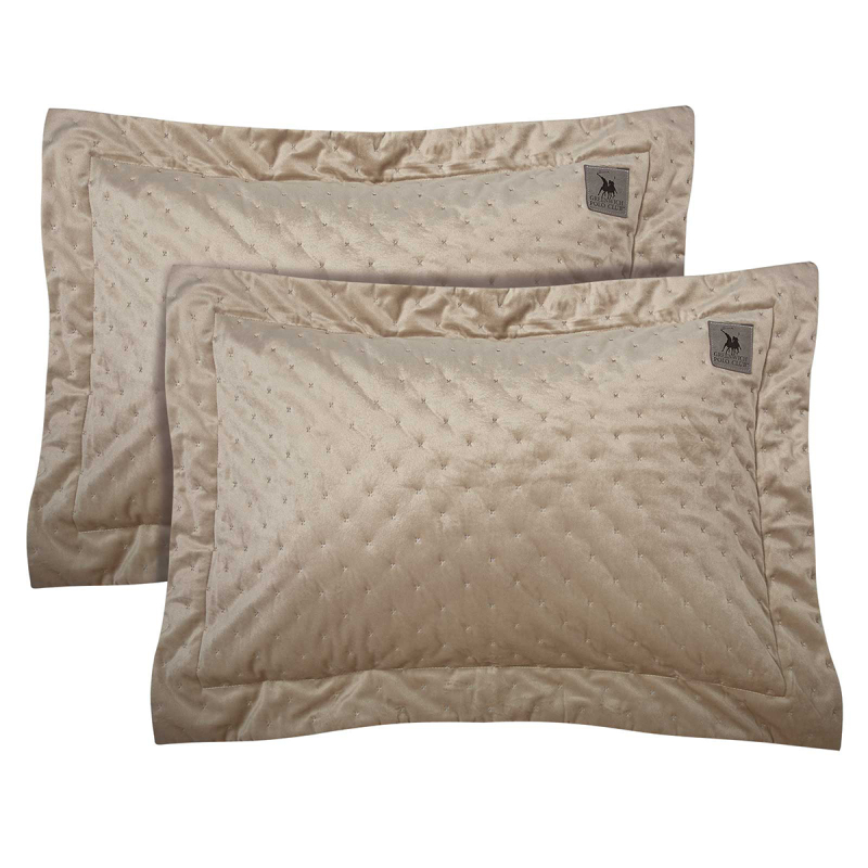 Ζεύγος Μαξιλαροθήκες Oxford (50x70) Greenwich Polo Club Classic 3432 Beige