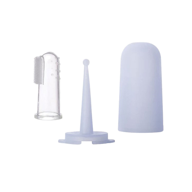 Δαχτυλική Οδοντόβουρτσα Σιλικόνης Saro Blue 39281