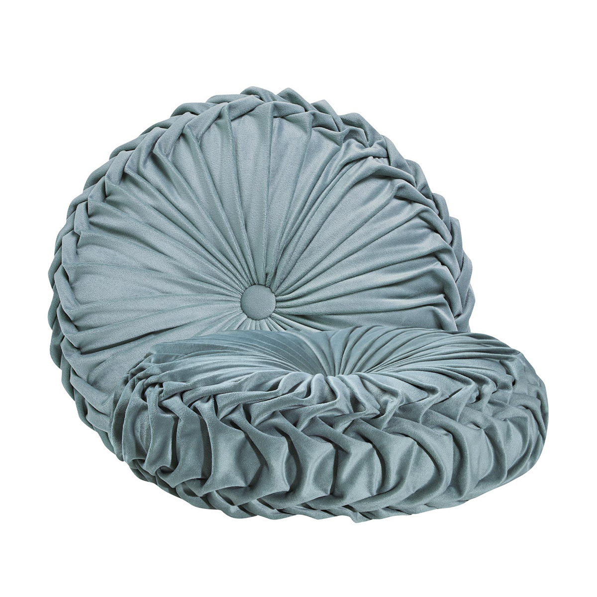 Διακοσμητικό Μαξιλάρι Βελουτέ (Φ40) Das Home Cushions 0248 Ciel Λευκά Είδη Σαλονιού Μαξιλάρια Διακοσμητικά Spitishop