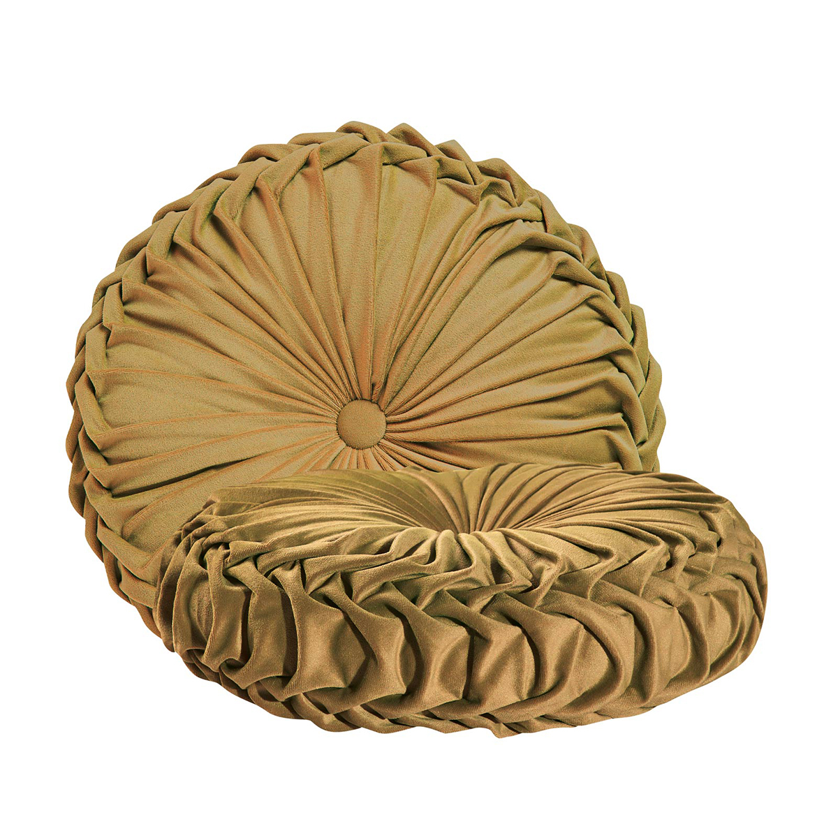 Διακοσμητικό Μαξιλάρι Βελουτέ (Φ40) Das Home Cushions 0249 Ochre Λευκά Είδη Σαλονιού Μαξιλάρια Διακοσμητικά Spitishop