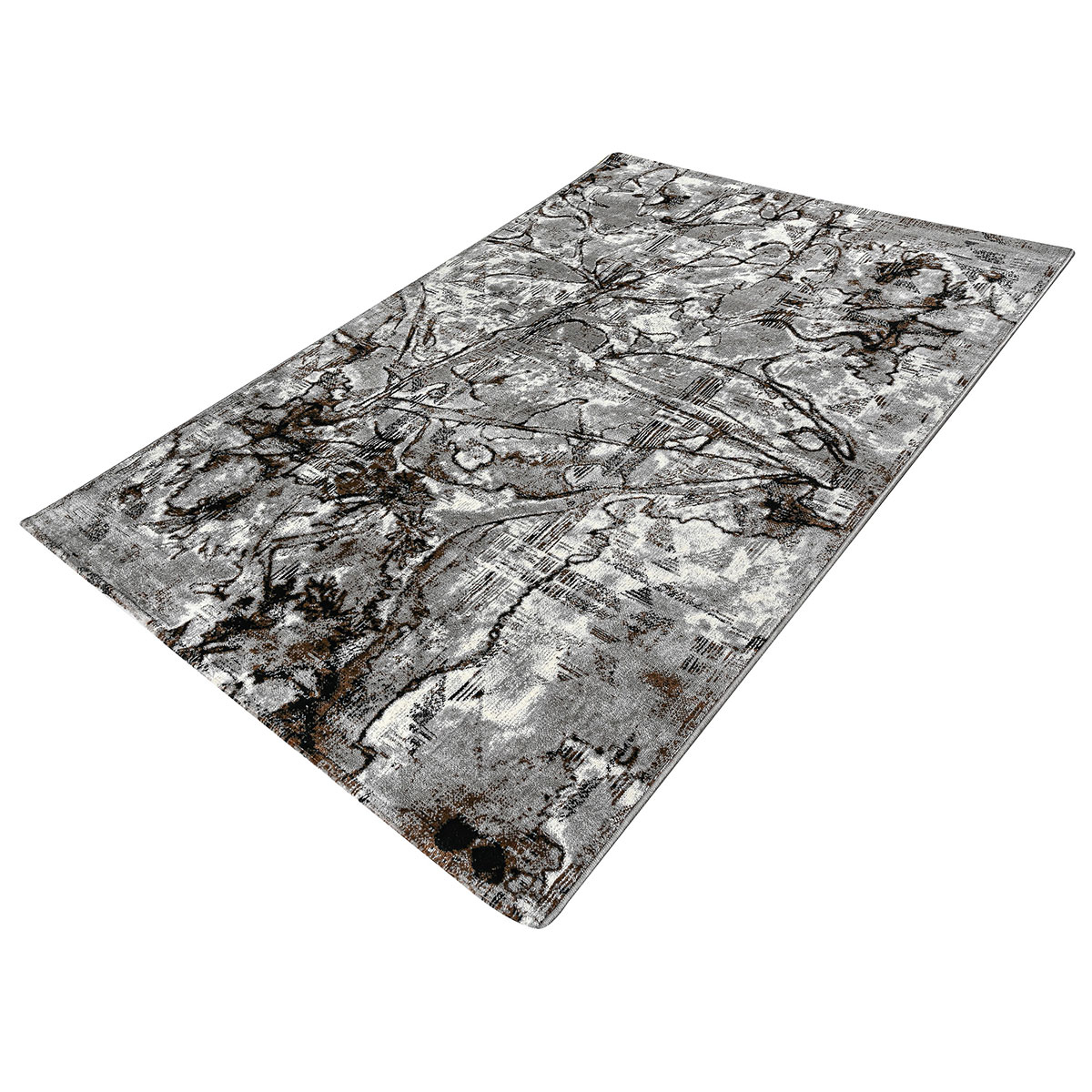Χαλί (200X290) Polcarpet Estia 230 Black Grey Home Χαλιά Σαλονιού Spitishop