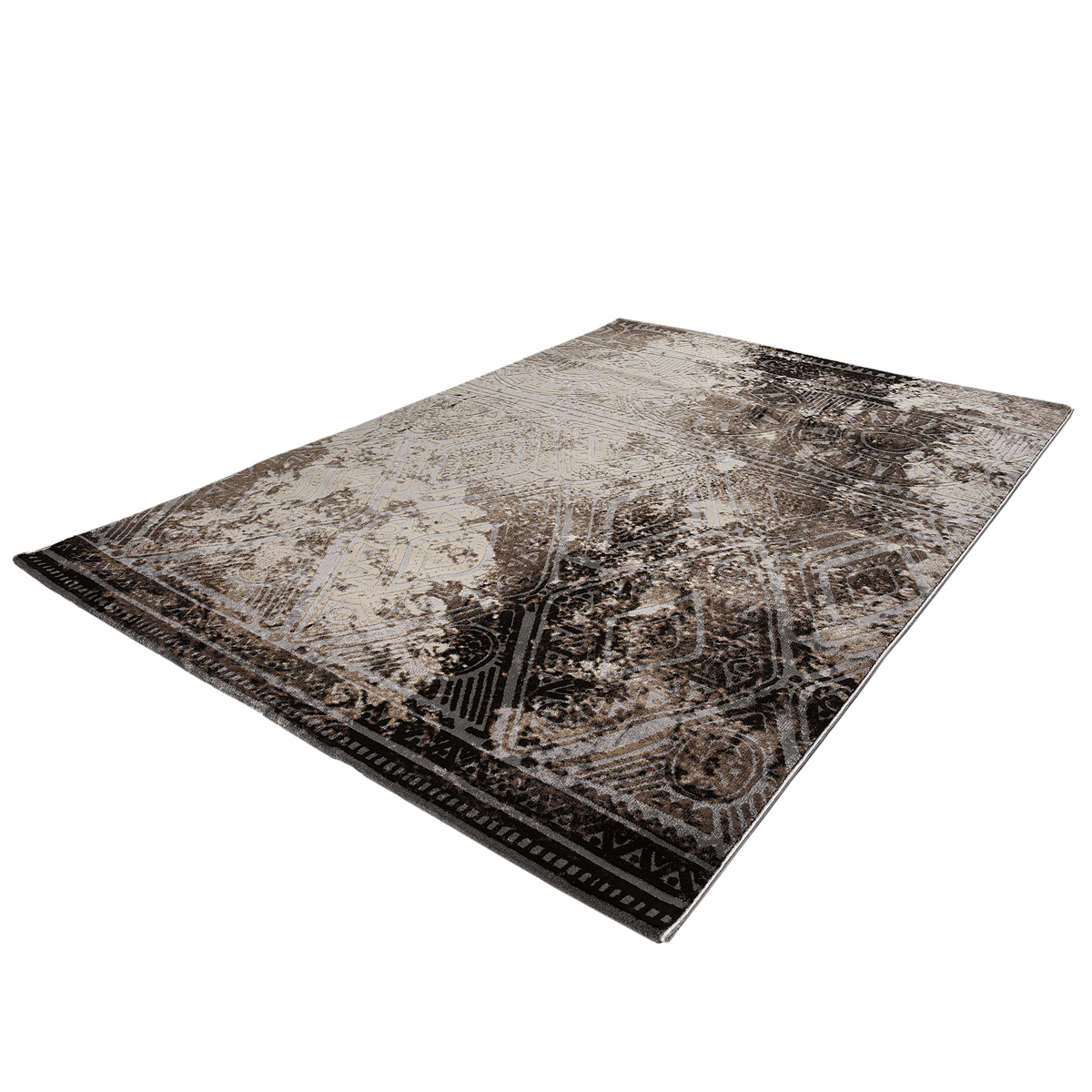 Χαλί (200X290) Polcarpet Damask 3572 Beige Grey Home Χαλιά Σαλονιού Spitishop