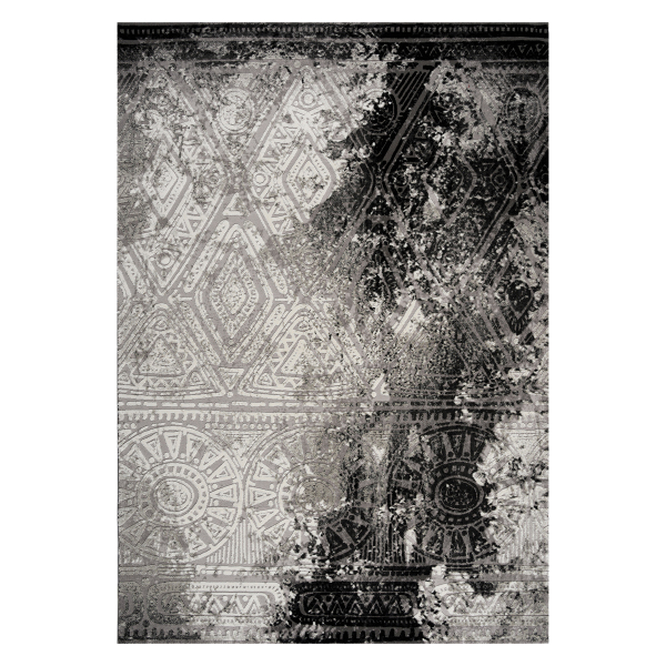 Χαλί (160x230) Polcarpet Damask 3572 Grey Black