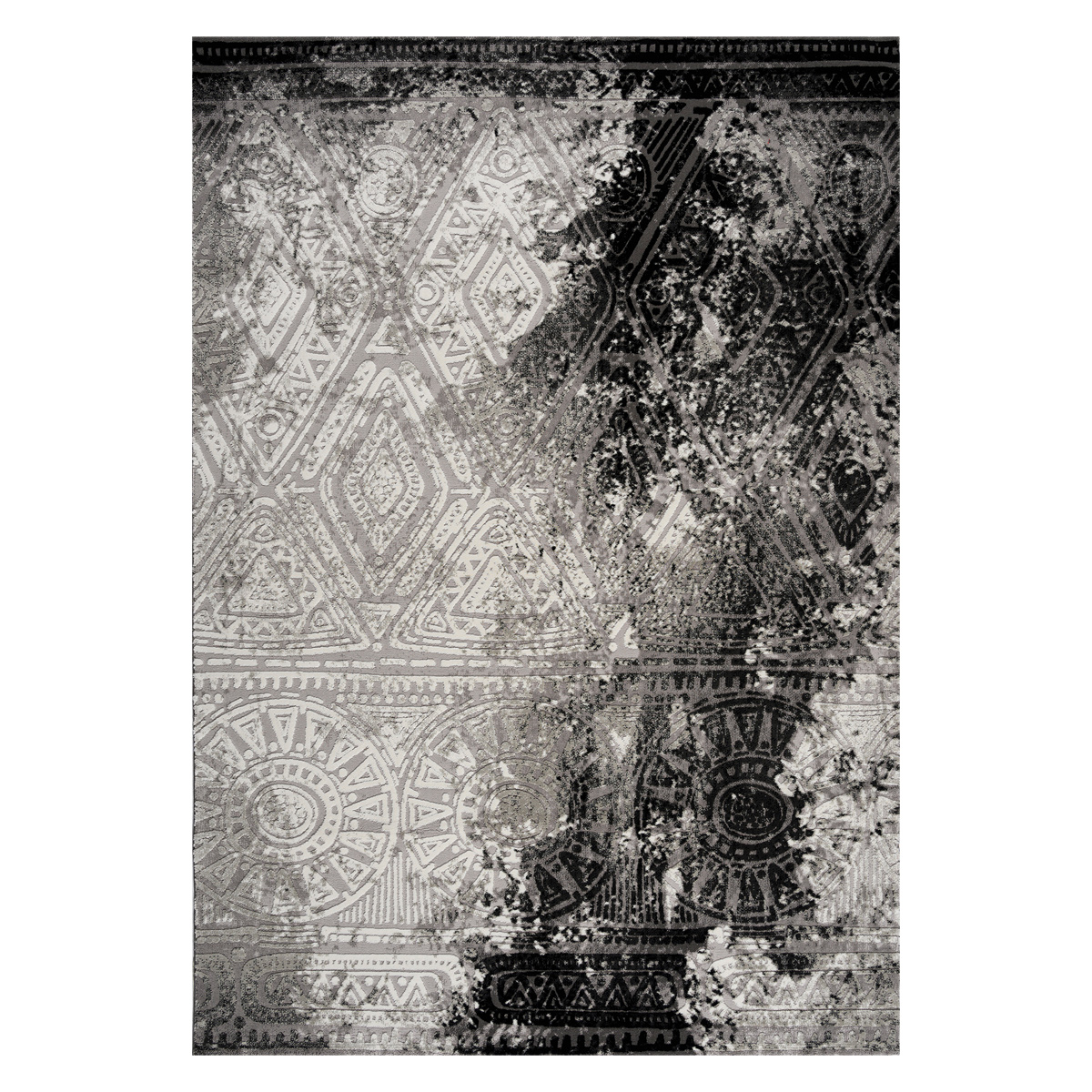 Χαλί (160×230) Polcarpet Damask 3572 Grey Black