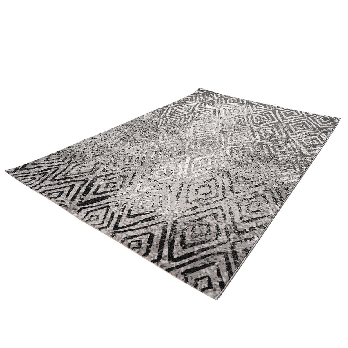 Χαλί (160X230) Polcarpet Damask 3889 Grey Black Home Χαλιά Σαλονιού Spitishop