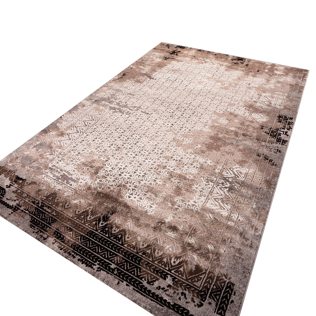 Χαλί (160X230) Polcarpet Damask 9362 Beige Grey Home Χαλιά Σαλονιού Spitishop