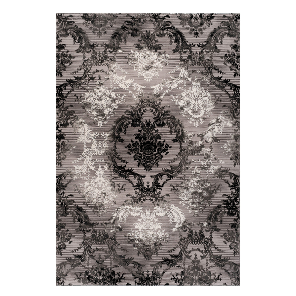 Χαλί (160x230) Polcarpet Damask 9374 Grey Black