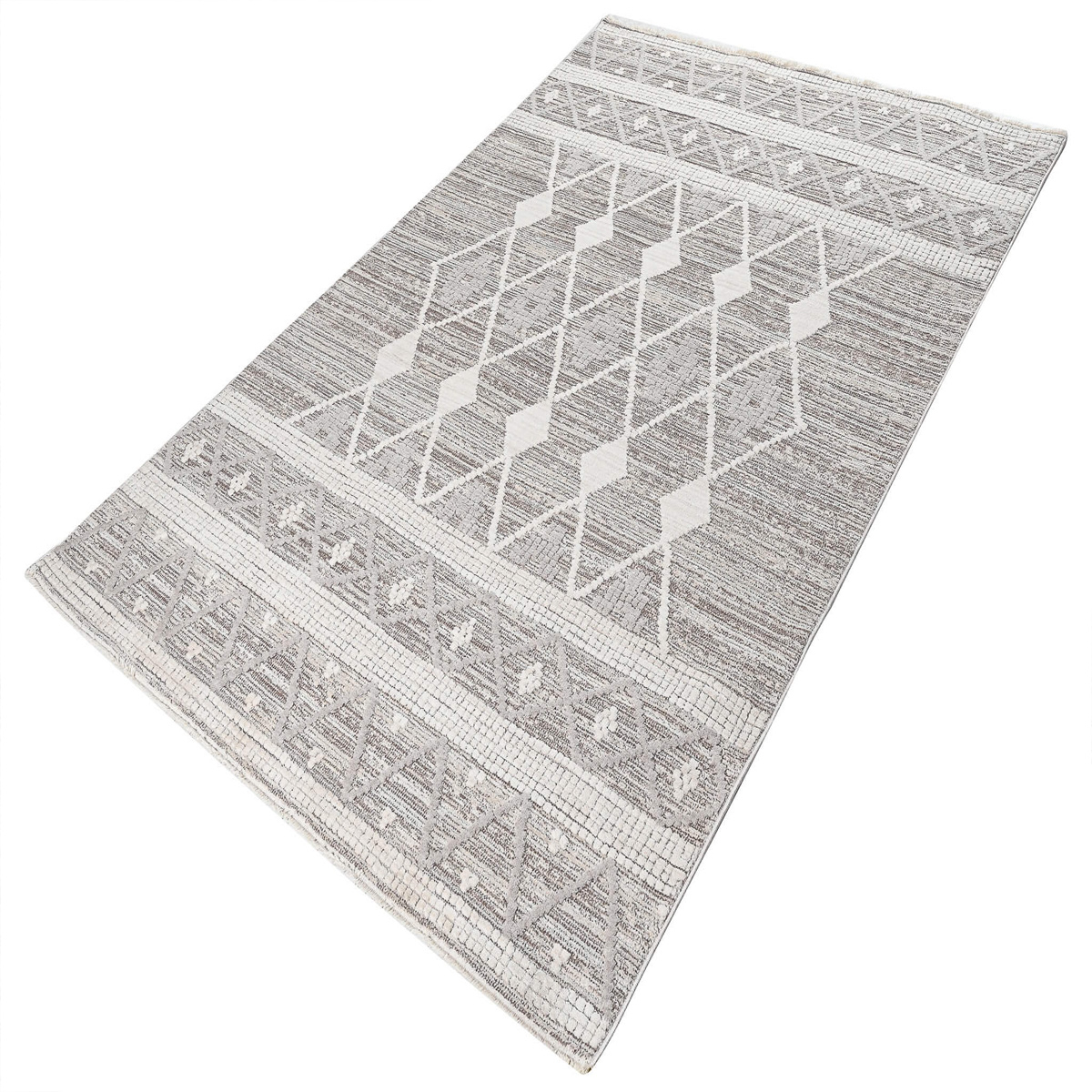 Χαλί (165X240) Polcarpet Havana Aztec 592 Beige Home Χαλιά Σαλονιού Spitishop