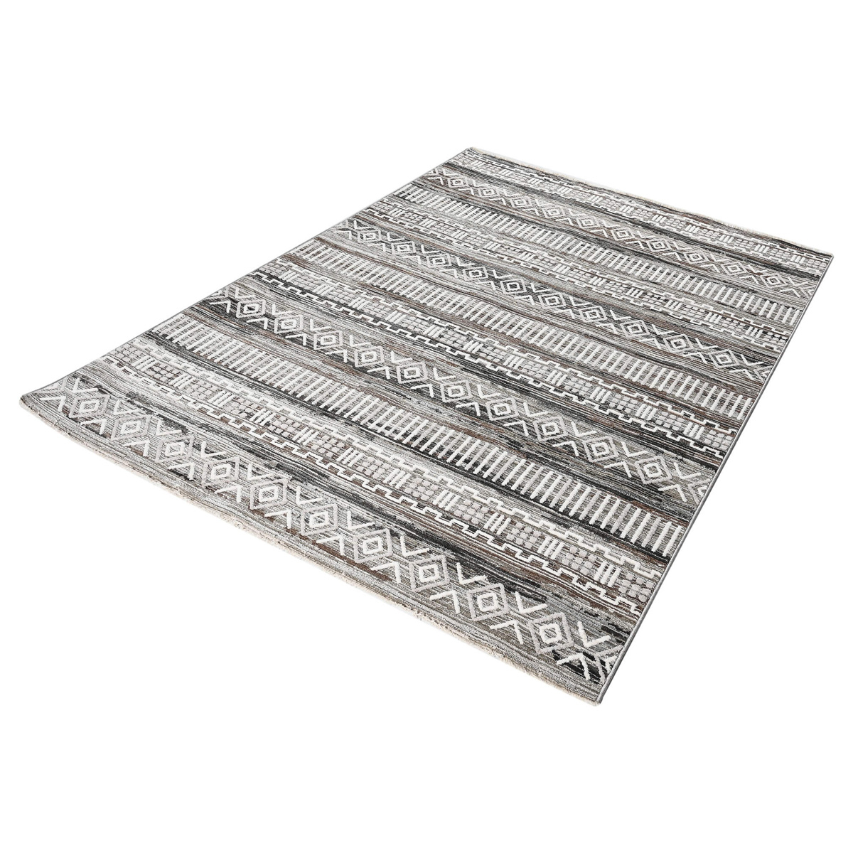 Χαλί (165X240) Polcarpet Havana Aztec 801 Anthracite Home Χαλιά Σαλονιού Spitishop