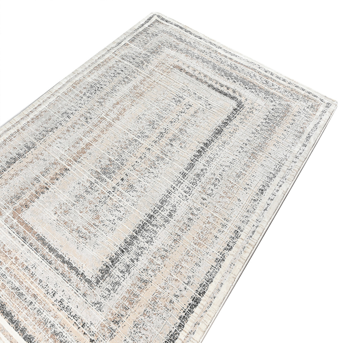 Χαλί (200X290) Polcarpet Quadro 9605 Cream Home Χαλιά Σαλονιού Spitishop
