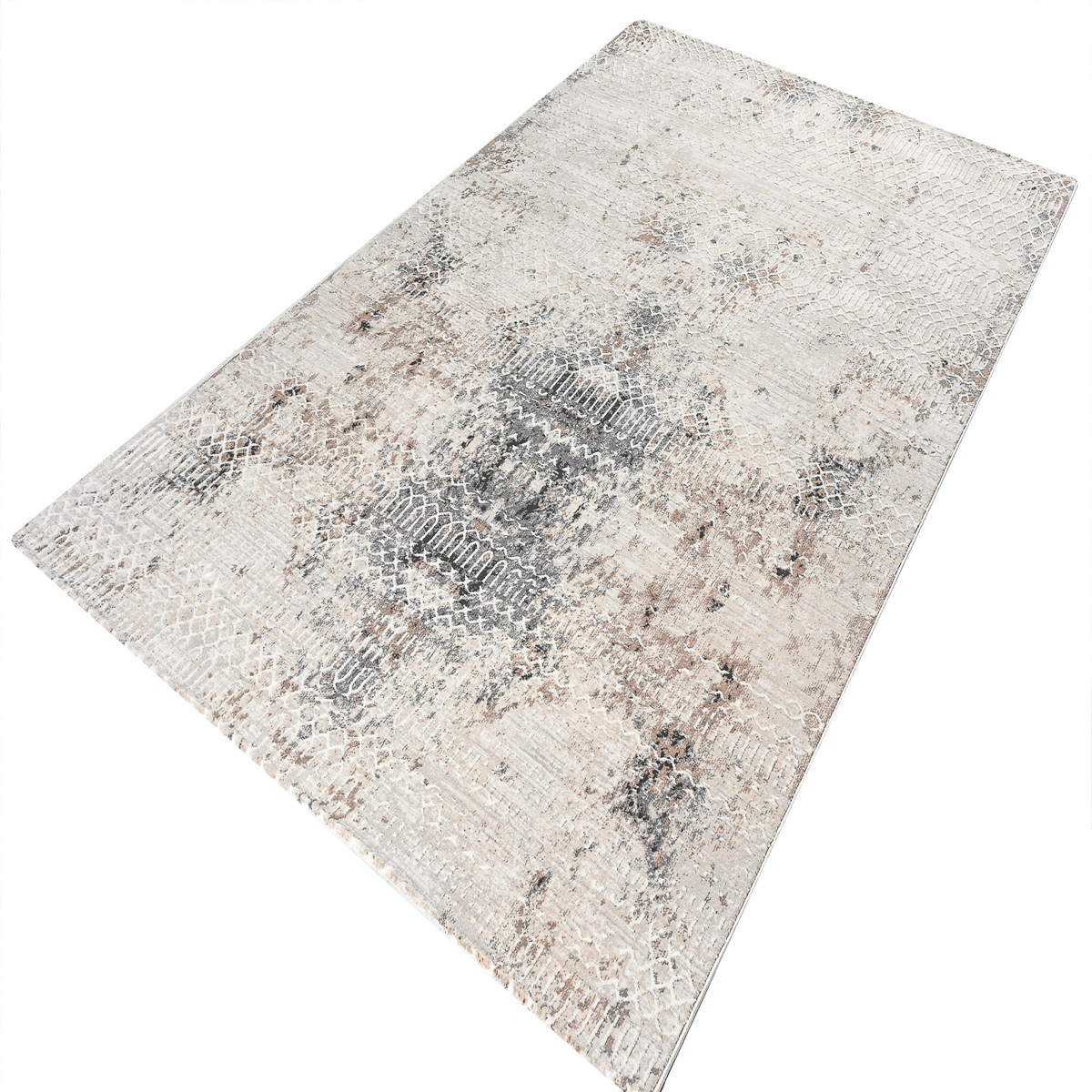 Χαλί (240X320) Polcarpet Quadro 9876 Cream Grey Home Χαλιά Σαλονιού Spitishop