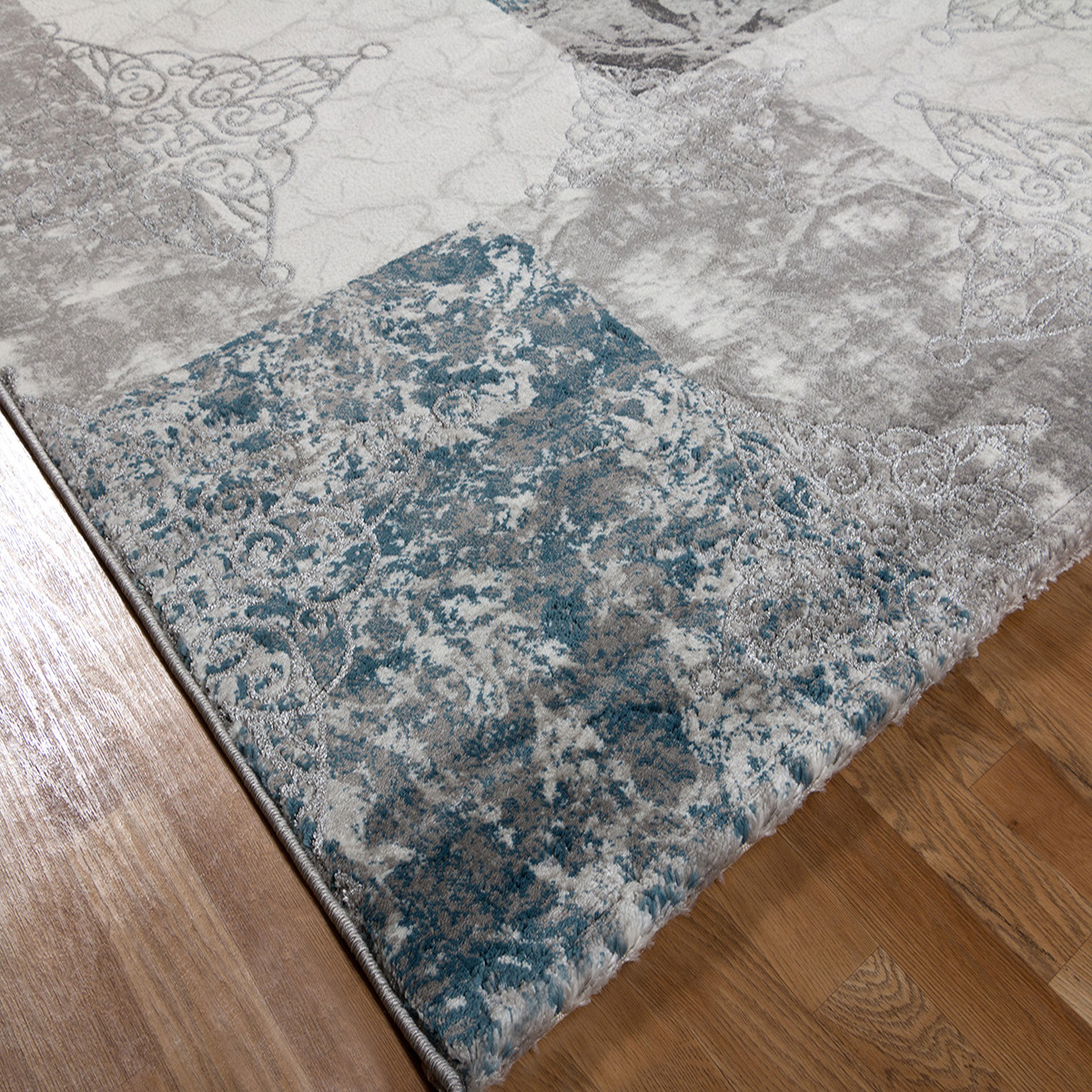 Χαλί (160X230) Polcarpet Velvet 4823 Grey Blue Home Χαλιά Σαλονιού Spitishop