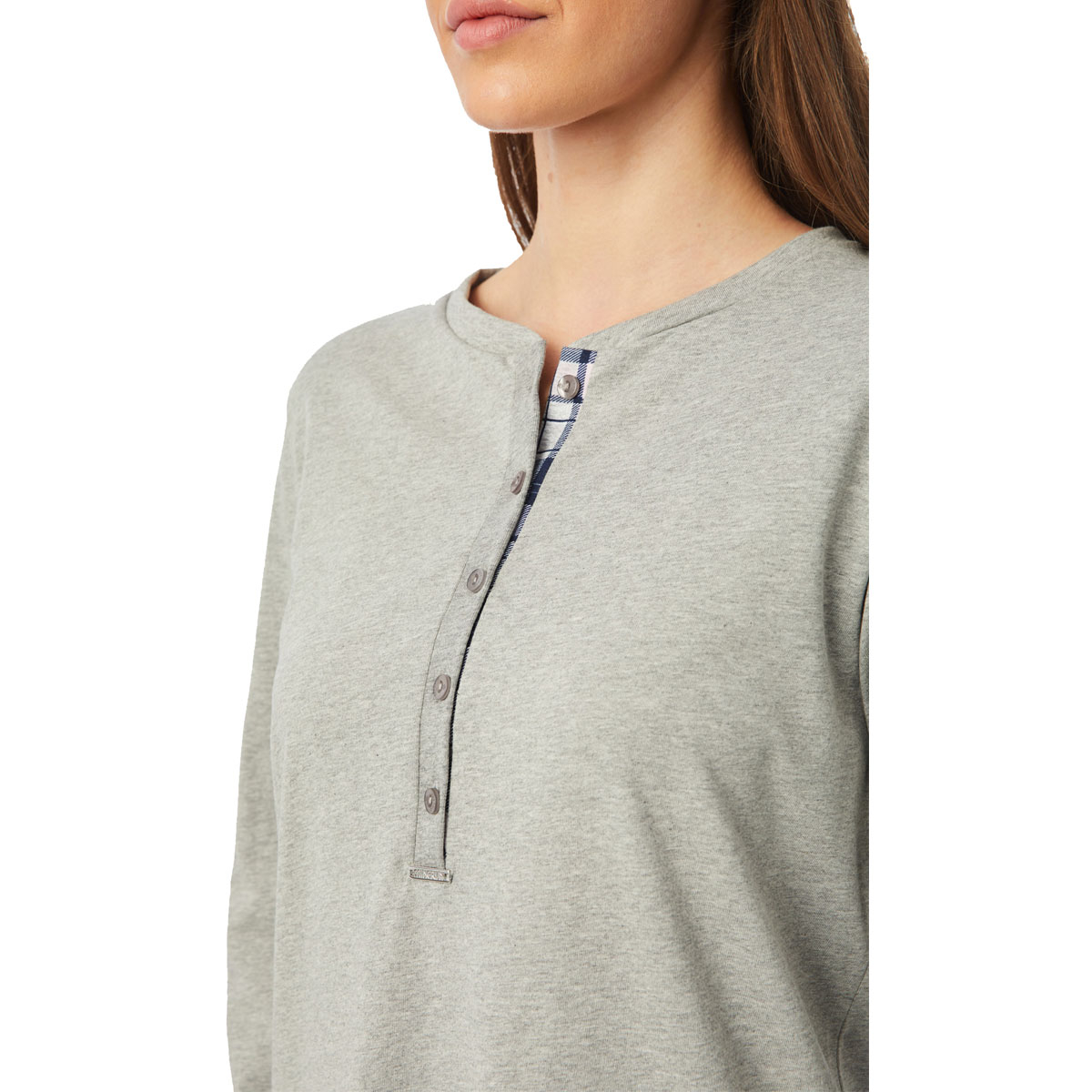 Νυχτικό Γυναικείο Χειμωνιάτικο Minerva Relax 52445-023 Γκρι/Μελανζέ MEDIUM MEDIUM φωτογραφία