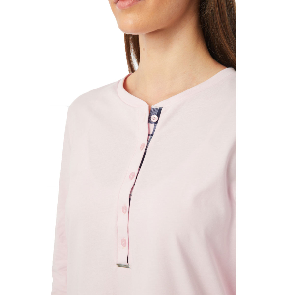 Νυχτικό Γυναικείο Χειμωνιάτικο Minerva Relax 52445-157 Ροζ