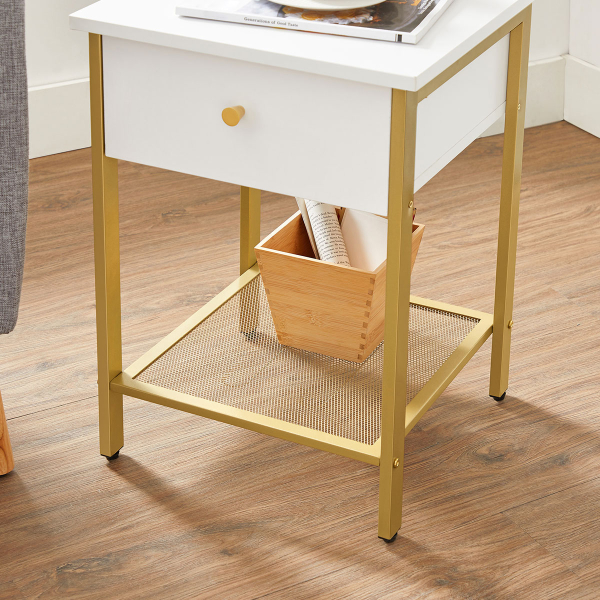 Κομοδίνο Με Συρτάρι & Ράφι (40x40x55) Vasagle LET512A10