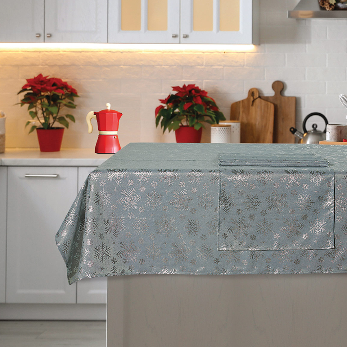 Χριστουγεννιάτικο Τραπεζομάντηλο (140X220) Das Home Kitchen 0714 Χριστουγεννιάτικα Τραπεζομάντηλα Spitishop