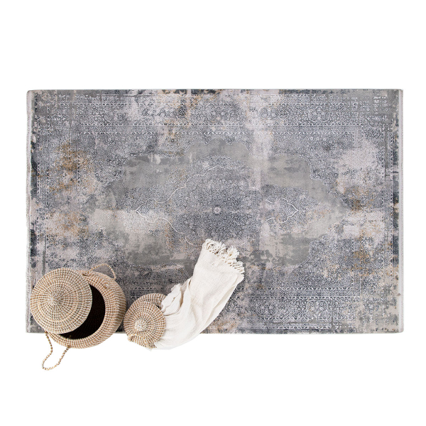 Χαλί (100x160) Royal Carpet Bamboo Silk 5988C L.Grey/Anthracite