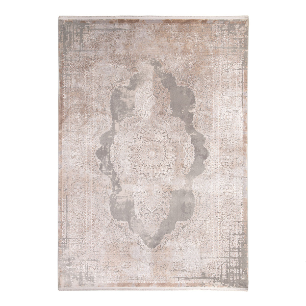 Χαλί (100x160) Royal Carpet Bamboo Silk 5988D L.Grey/D. Beige