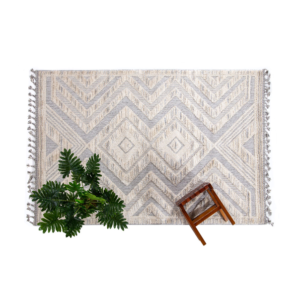 Χαλί (133x190) Royal Carpet La Casa 723A White/L.Grey