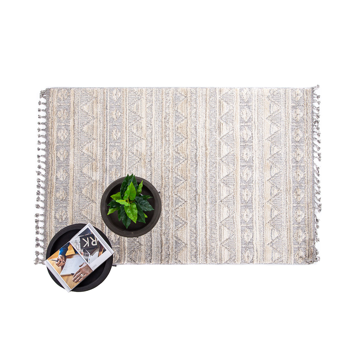 Χαλί (160X230) Royal Carpet La Casa 725A White L Grey Home Χαλιά Σαλονιού Spitishop