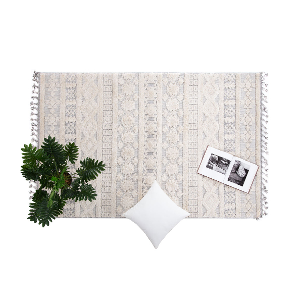 Χαλί (133x190) Royal Carpet La Casa 727A White/L.Grey