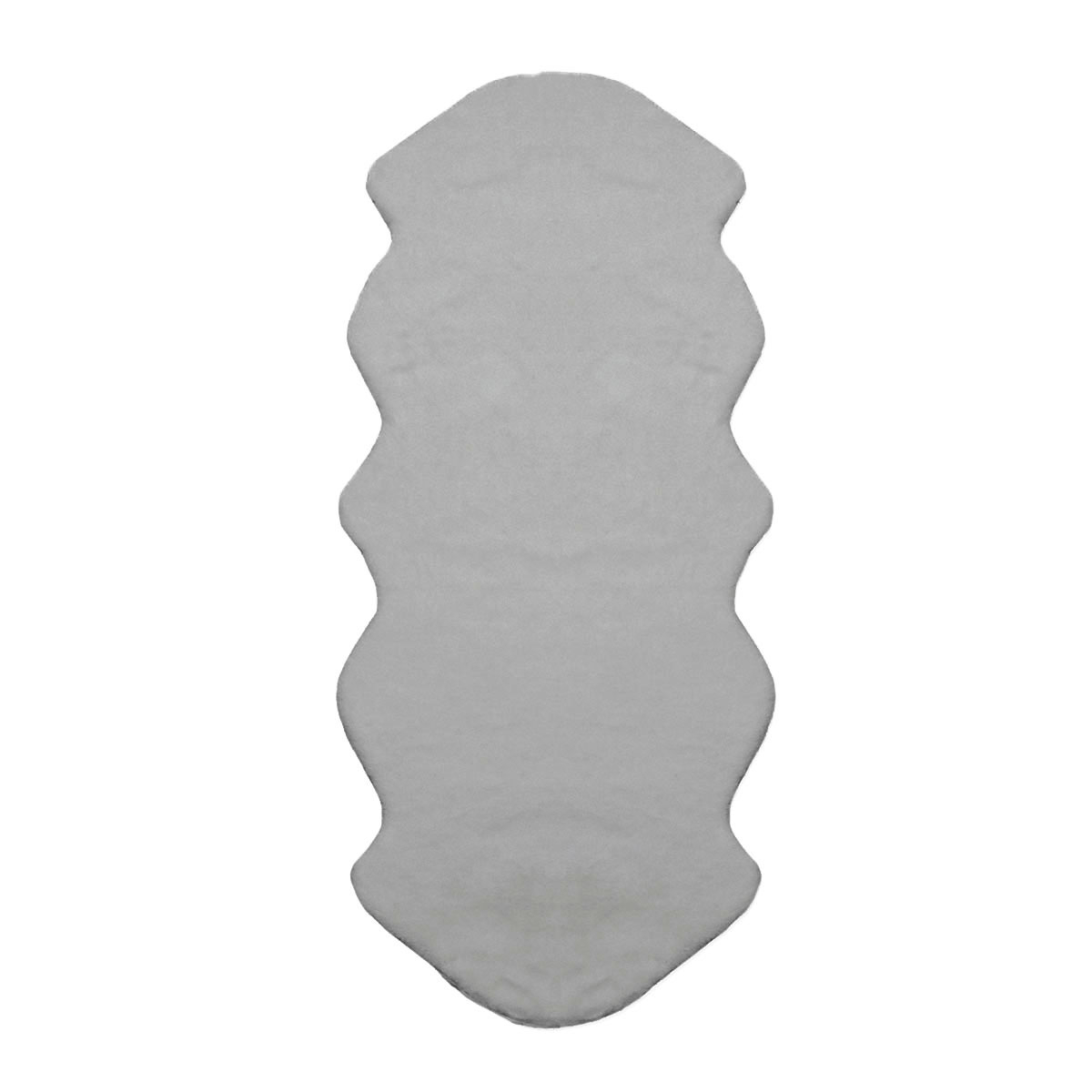 Γούνινο Χαλί (100×160) New Plan Softy TD66 Light Grey