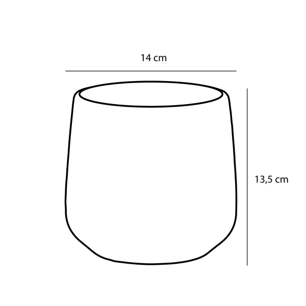 Κασπώ (Φ14x13.5) Edelman Amber Pink Matt 1094377