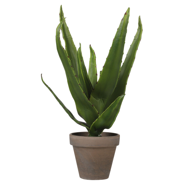 Τεχνητό Φυτό Σε Γλάστρα (Φ16x30) Edelman Aloe Green 1079778
