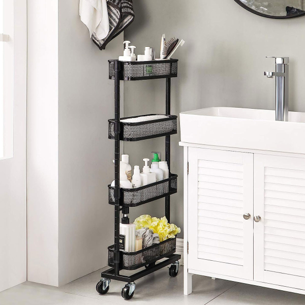 Τρόλεϊ/Ραφιέρα 4 Θέσεων (40.5x13.5x90.6) Songmics BSC065B01