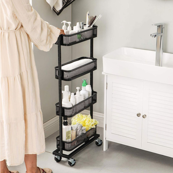 Τρόλεϊ/Ραφιέρα 4 Θέσεων (40.5x13.5x90.6) Songmics BSC065B01