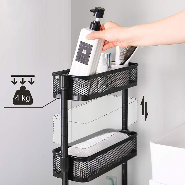 Τρόλεϊ/Ραφιέρα 4 Θέσεων (40.5x13.5x90.6) Songmics BSC065B01