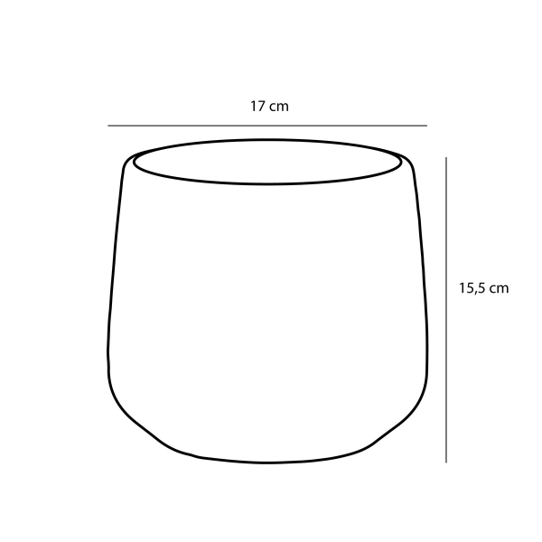 Κασπώ (Φ17x15.5) Edelman Amber Pink Matt 1094378