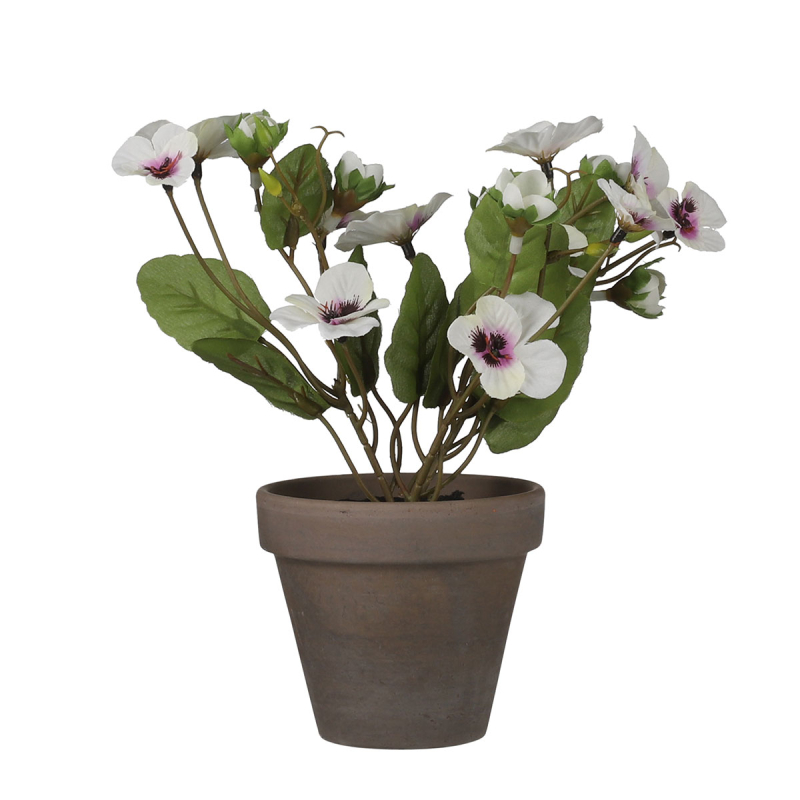 Τεχνητό Λουλούδι Σε Γλάστρα (Φ20x19) Edelman Pansy 1079803