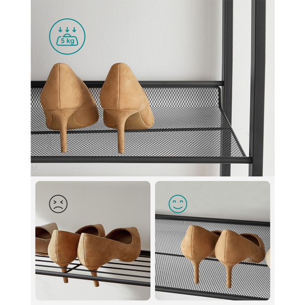 Παπουτσοθήκη 40 Θέσεων (92.5x30.7x163.5) Songmics LMR08B