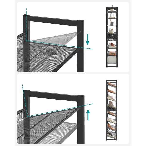 Παπουτσοθήκη 40 Θέσεων (92.5x30.7x163.5) Songmics LMR08B