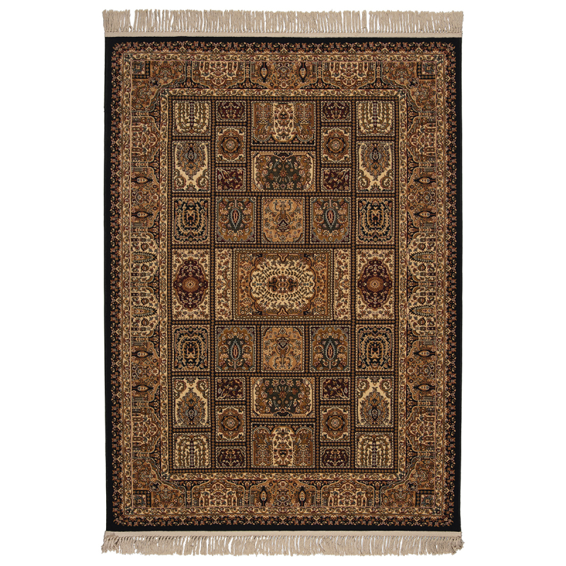 Χαλί (200x250) Βιοκαρπέτ Isfahan 3517D Black/ Black