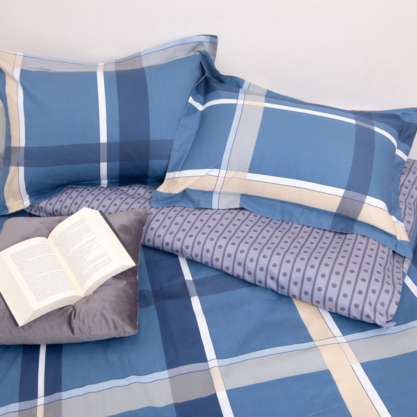 Κουβερλί Υπέρδιπλο (Σετ 220x240) 2 Όψεων Viopros Νιούτον Πετρόλ