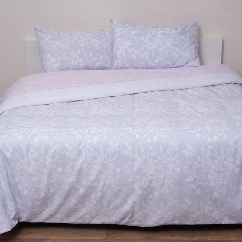 Κουβερλί Ημίδιπλο (Σετ 180x240) 2 Όψεων Viopros Fresh Αλίκη Ροζ