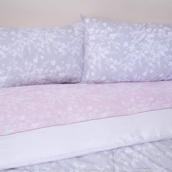 Κουβερλί Ημίδιπλο (Σετ 180x240) 2 Όψεων Viopros Fresh Αλίκη Ροζ