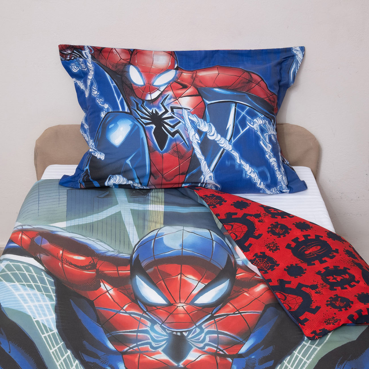 Παπλωματοθήκη Μονή (Σετ 160X200) 2 Όψεων Viopros Spiderman 51 Home Παιδικά Λευκά Είδη Παπλωματοθήκες Παιδικές Spitishop