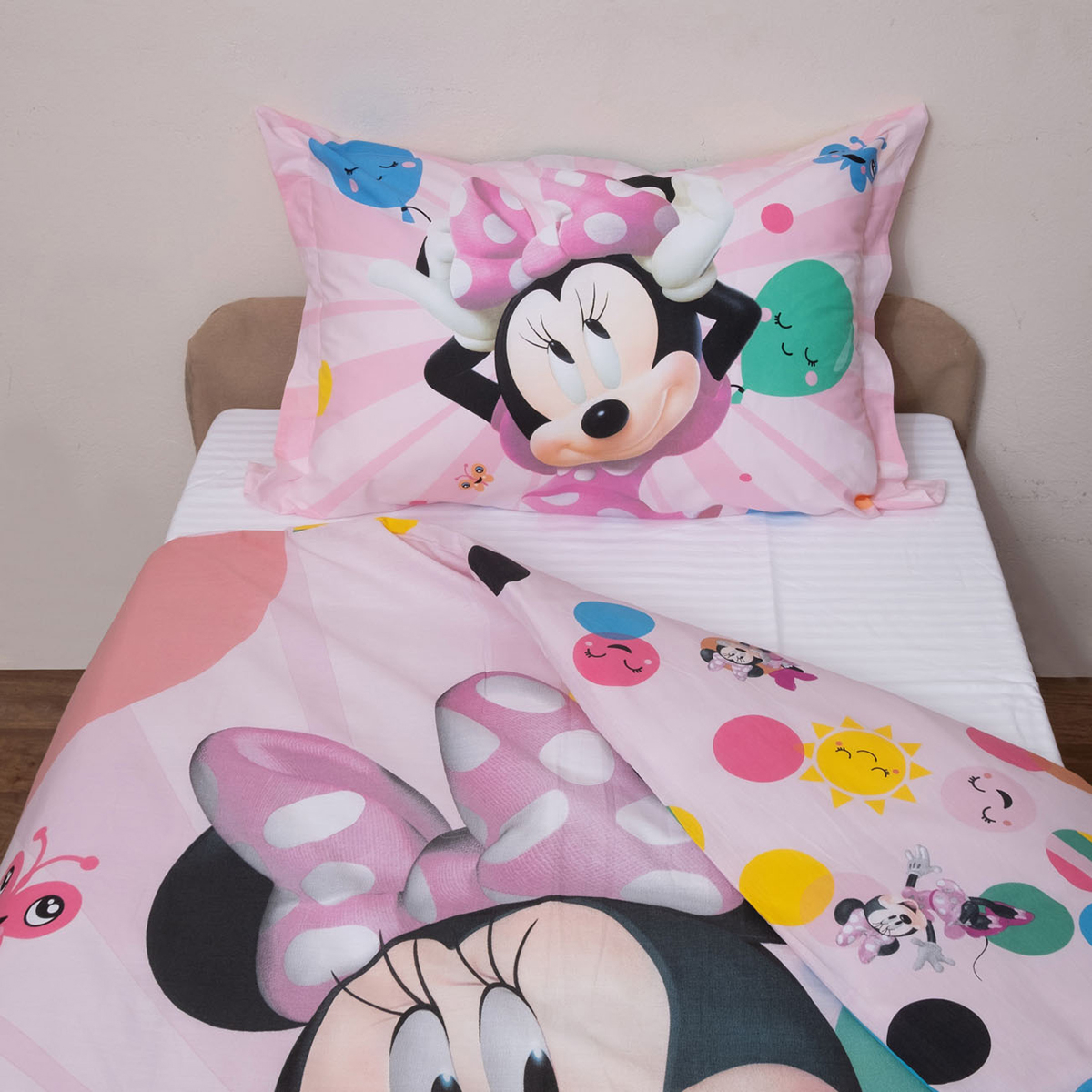 Παπλωματοθήκη Μονή (Σετ 160X200) 2 Όψεων Viopros Minnie 51 Home Παιδικά Λευκά Είδη Παπλωματοθήκες Παιδικές Spitishop