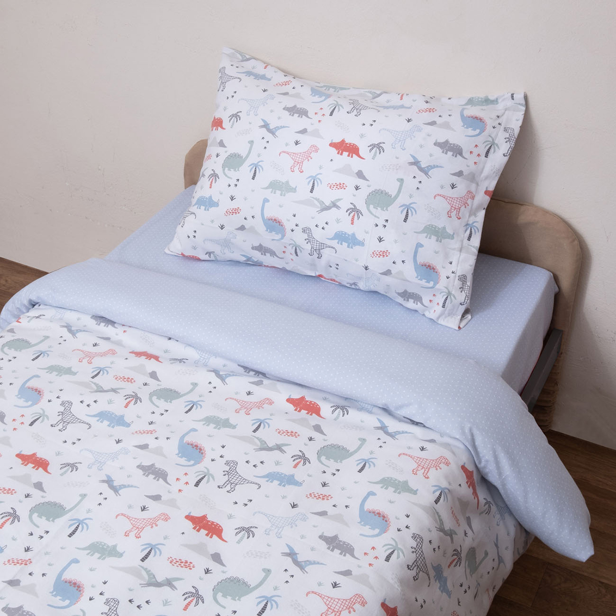 Φανελένια Σεντόνια Μονά (Σετ) Viopros Kids 2641 Λευκό με Λαστιχο 100X200+25 Home Παιδικά Λευκά Είδη Spitishop