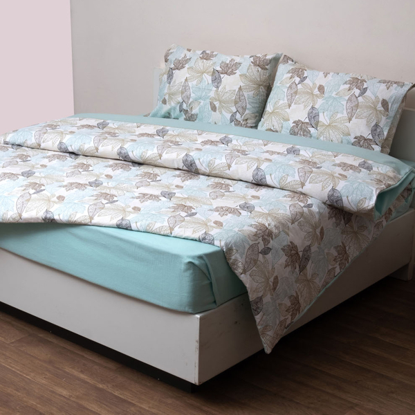 Φανελένια Σεντόνια Μονά (Σετ) Viopros Flannels 2545 Μέντα