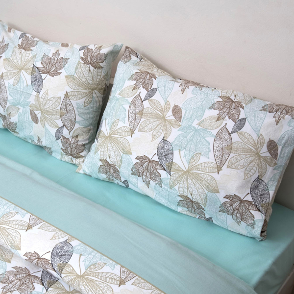 Φανελένια Σεντόνια Μονά (Σετ) Viopros Flannels 2545 Μέντα